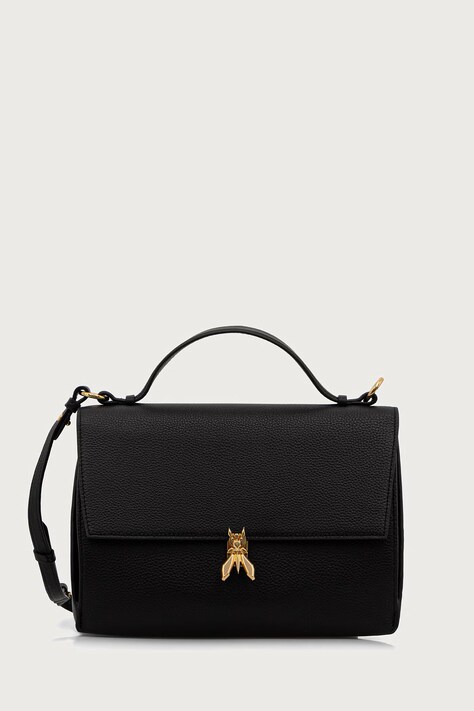 Patrizia Pepe torebka crossbody damska skórzana czarna 8B0173.L133