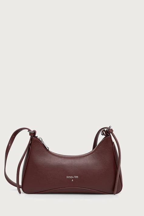 Patrizia Pepe torebka hobo damska skórzana brązowa 8B0146.L0005