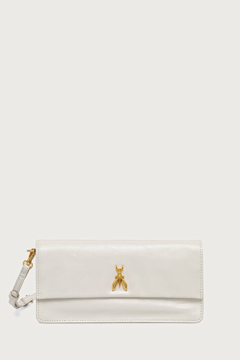 Patrizia Pepe crossbody kabelka dámska kožená biela 8B0131.L0008