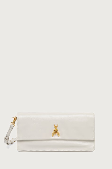 Patrizia Pepe crossbody kabelka dámska kožená biela 8B0131.L0008