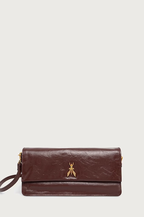 Patrizia Pepe torebka crossbody damska skórzana brązowa 8B0131.L0008