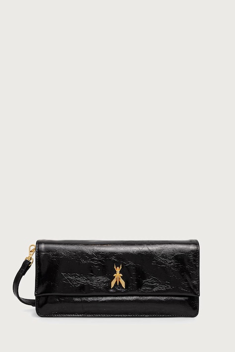 Patrizia Pepe torebka crossbody damska skórzana czarna 8B0131.L0008