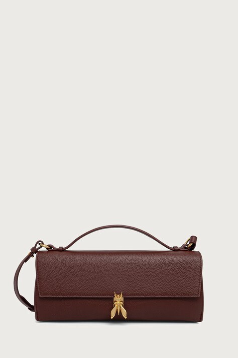 Patrizia Pepe torebka crossbody damska skórzana brązowa 8B0117.L133