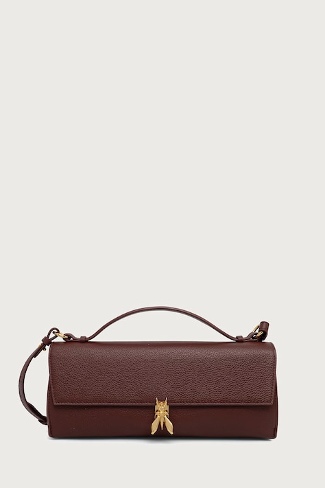 Patrizia Pepe torebka crossbody damska skórzana brązowa 8B0117.L133