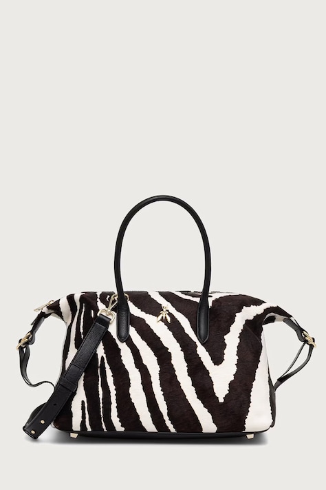 Patrizia Pepe Geantă shopper pentru femei din piele neagră 8B0110.L056