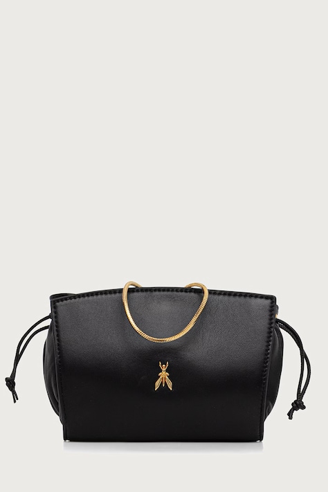 Patrizia Pepe Torebka crossbody dziecięca skórzana czarna 8B0059.L185