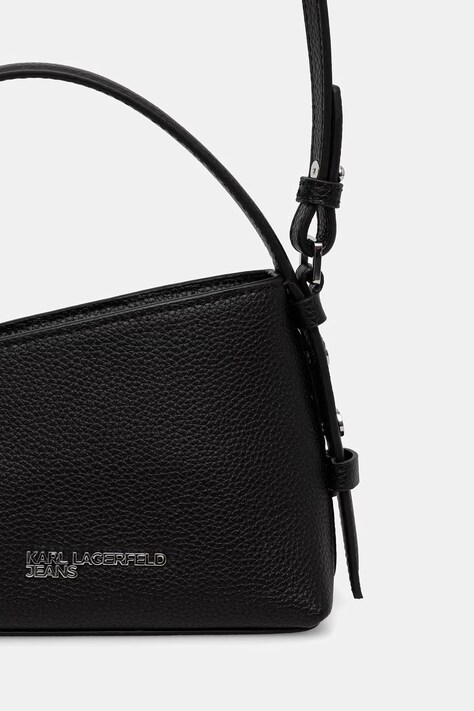 Karl Lagerfeld Jeans сумка крос-боді жіноча шкіряна — AW26-TODZ3H, чорний — фото 3