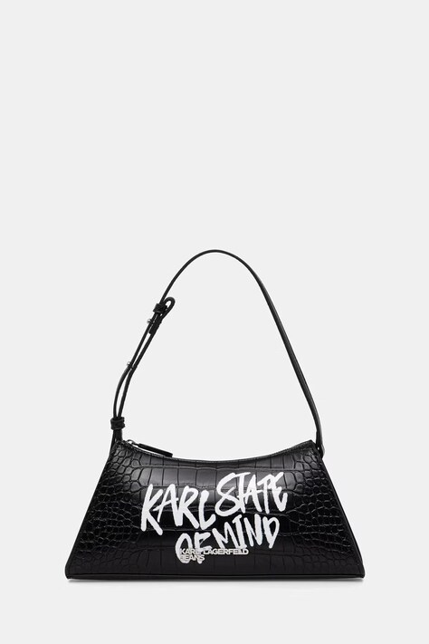 Karl Lagerfeld Jeans torebka hobo damska z imitacji skóry czarna B3W30288