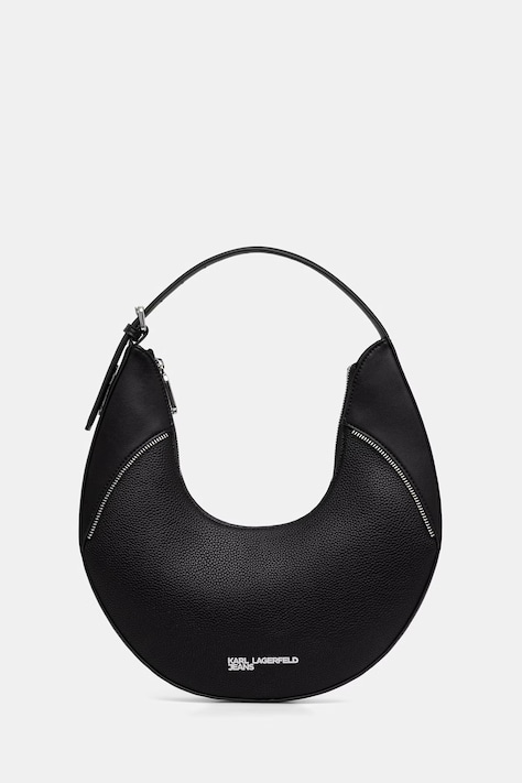 Karl Lagerfeld Jeans torebka hobo damska z imitacji skóry czarna B3W30193