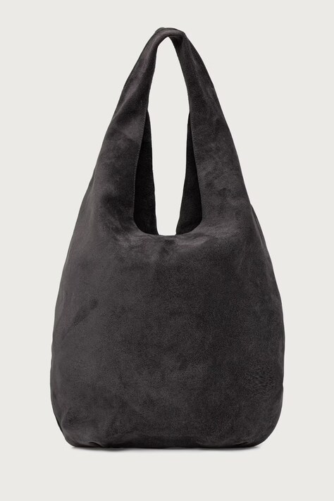 A.P.C. Torebka shopper damska zamszowa le neige szara PXCDS.F67008