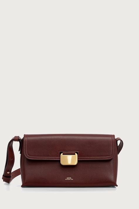 A.P.C. Torebka crossbody damska skórzana sac simone small bordowa PXBVG.F67054
