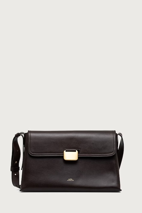 A.P.C. Ταχυδρόμου γυναικεία δερμάτινη sac simone καφέ PXBVG.F67050