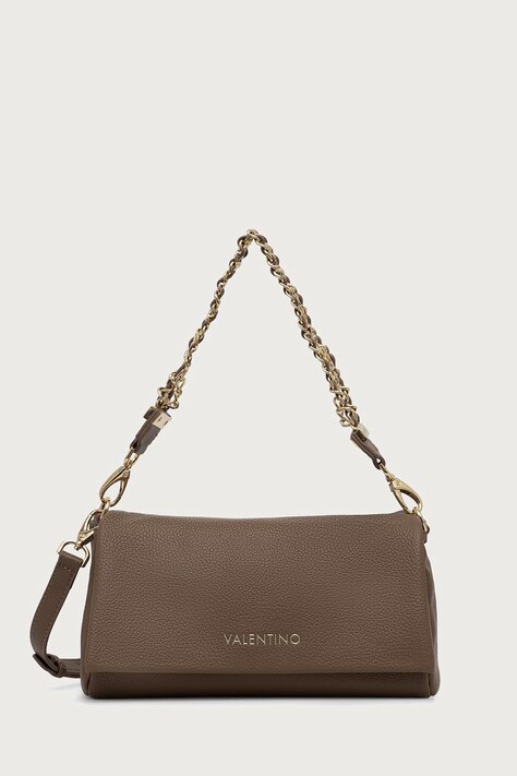 Valentino Bags Torebka crossbody damska z imitacji skóry LENA brązowa VBSACG09