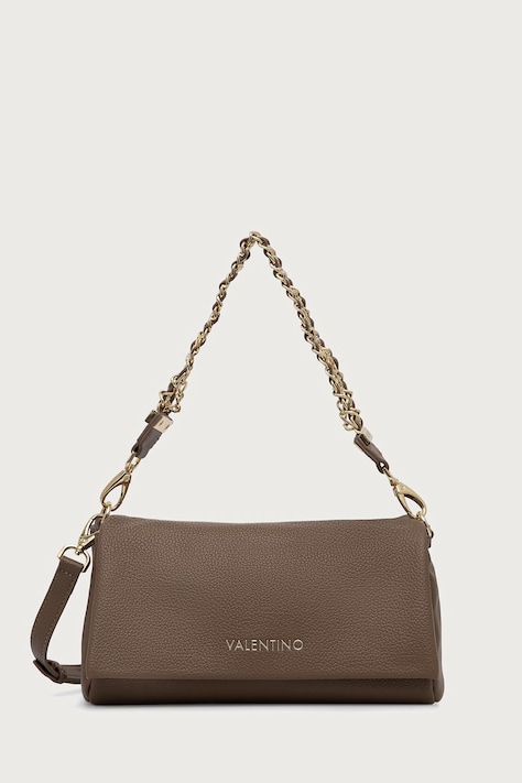 Valentino Bags Torebka crossbody damska z imitacji skóry LENA brązowa VBSACG09