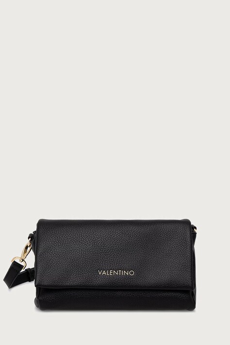 Valentino Bags Torebka crossbody damska z imitacji skóry LENA czarna VBSACG09