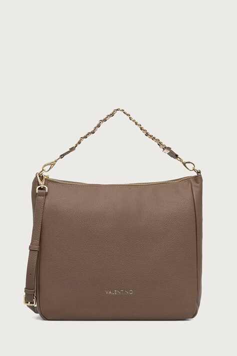 Valentino Bags Torebka crossbody damska z imitacji skóry LENA brązowa VBSACG07