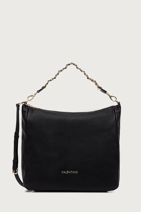 Valentino Bags Torebka crossbody damska z imitacji skóry LENA czarna VBSACG07