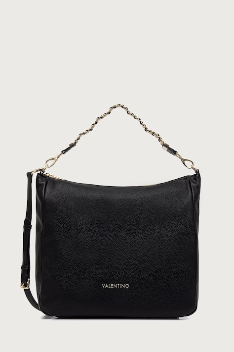 Valentino Bags Torebka crossbody damska z imitacji skóry LENA czarna VBSACG07