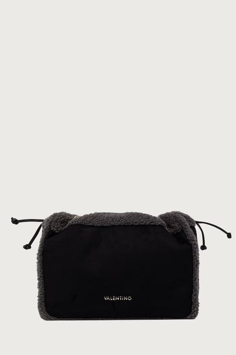 Valentino Bags Kabelka typu shopper dámska z imitácie semišu MAX čierna VBSABT01