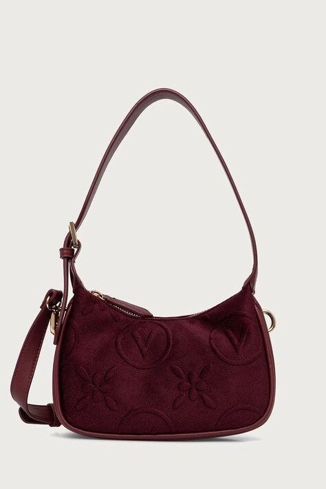 Valentino Bags Torebka crossbody damska SAMBA VELVET bordowa VBSACX13