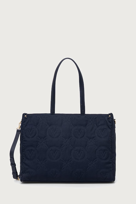 Valentino Bags Torebka shopper damska PUFFY granatowa VBSAD001