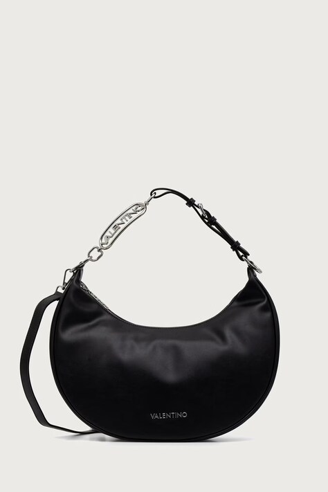 Valentino Bags Torebka crossbody damska z imitacji skóry ELINOR czarna VBSACV07