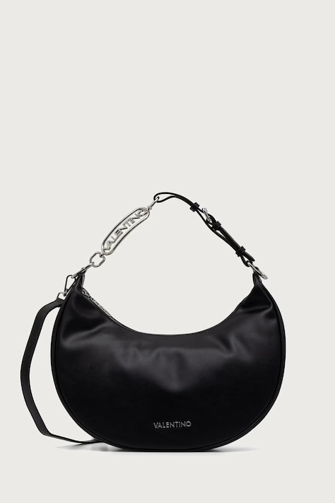 Valentino Bags Torebka crossbody damska z imitacji skóry ELINOR czarna VBSACV07