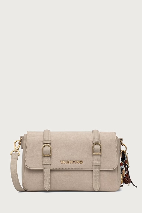 Valentino Bags Torebka crossbody damska z imitacji zamszu WINNIE WINTER beżowa VBSABH09