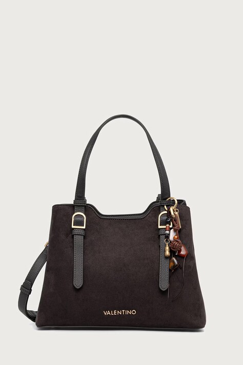 Valentino Bags Torebka crossbody damska z imitacji zamszu WINNIE WINTER zielona VBSABH01
