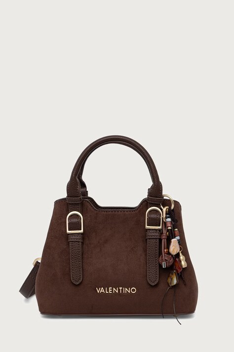 Valentino Bags Torebka crossbody damska z imitacji zamszu WINNIE WINTER brązowa VBSABH04