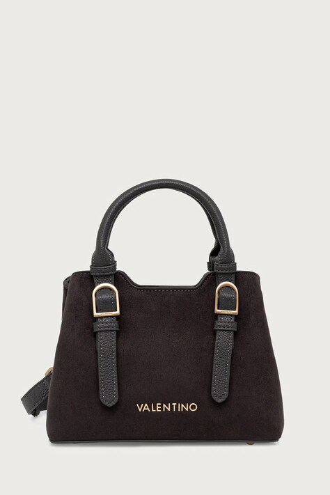 Valentino Bags Torebka crossbody damska z imitacji zamszu WINNIE WINTER zielona VBSABH04
