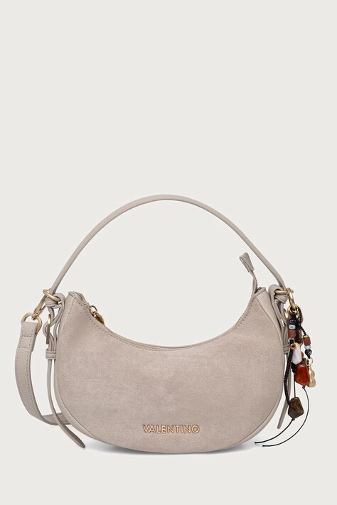 Valentino Bags Torebka crossbody damska z imitacji zamszu WINNIE WINTER beżowa VBSABH13