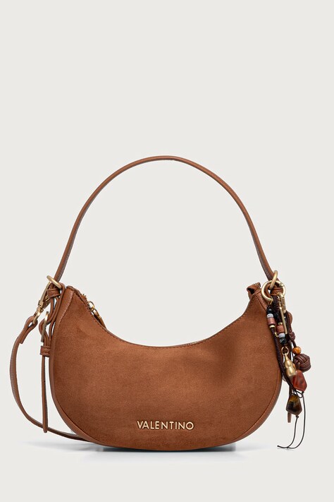 Valentino Bags Torebka crossbody damska z imitacji zamszu WINNIE WINTER brązowa VBSABH13