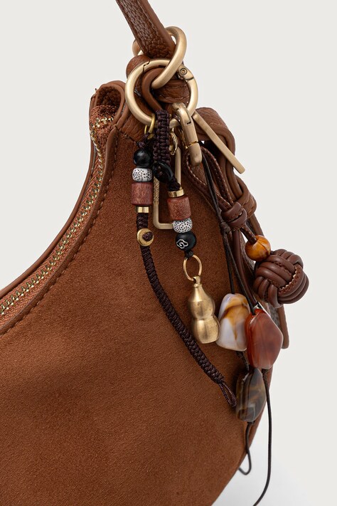 Valentino Bags сумка крос-боді жіноча з імітації замші WINNIE WINTER — AW26-TODZ50, коричневий — фото 4