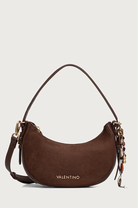 Valentino Bags Torebka crossbody damska z imitacji zamszu WINNIE WINTER brązowa VBSABH13
