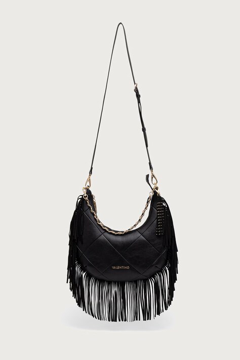Valentino Bags Torebka crossbody damska z imitacji skóry ASTRID czarna VBSAD207