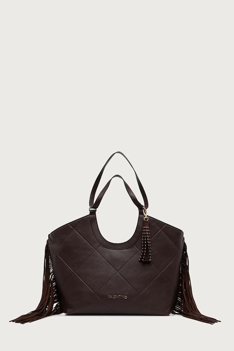 Valentino Bags Torebka shopper damska z imitacji skóry ASTRID brązowa VBSAD201