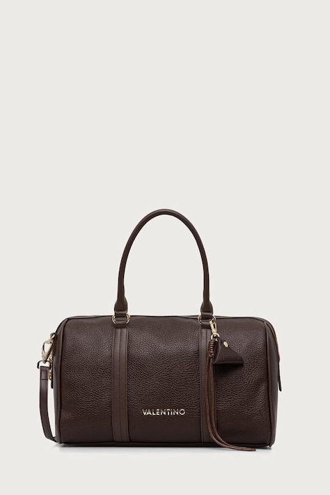 Valentino Bags Torebka kuferek damska z imitacji skóry MAURY brązowa VBSADF23