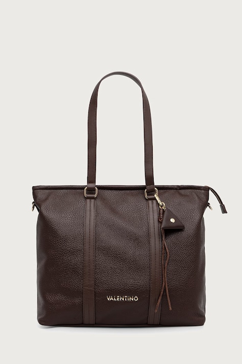 Valentino Bags Torebka shopper damska z imitacji skóry MAURY brązowa VBSADF01