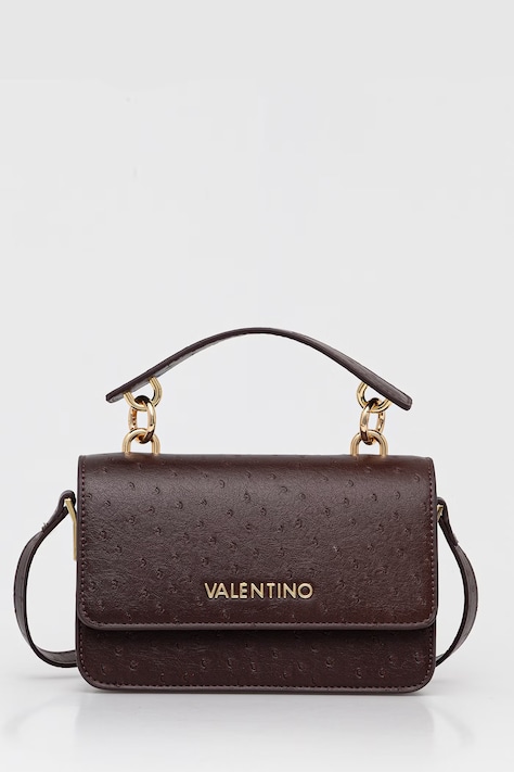 Valentino Bags Torebka crossbody damska z imitacji skóry ROSSY RE brązowa VBSAAY39STR