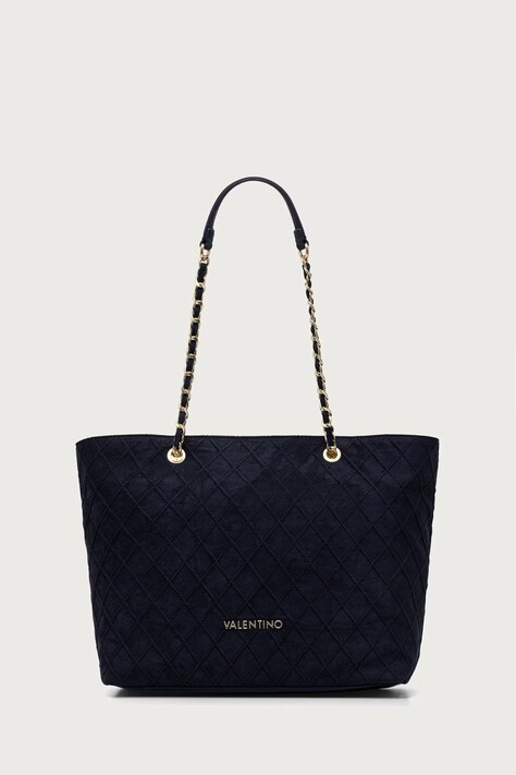 Valentino Bags Torebka shopper damska MAKENA granatowa VBSA8Y01