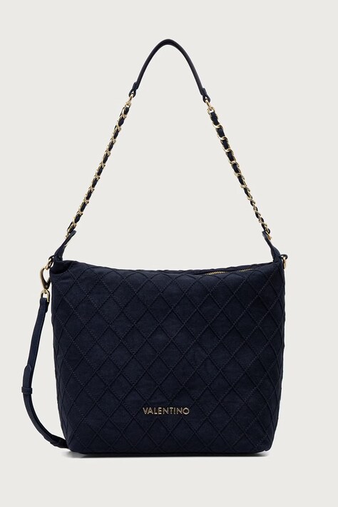 Valentino Bags Torebka damska z imitacji zamszu MAKENA granatowa VBSA8Y13