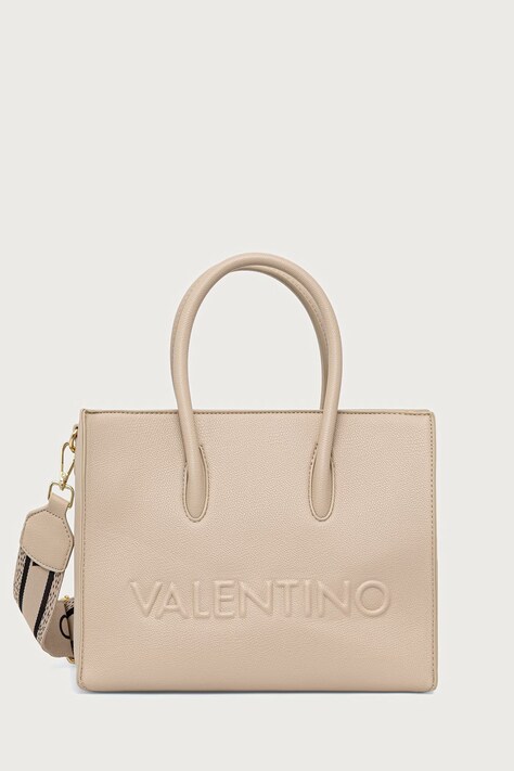 Valentino Bags Torebka damska z imitacji skóry BIANKA RE beżowa VBSA9U04