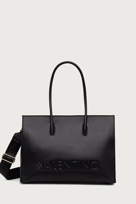 Valentino Bags Torebka shopper damska z imitacji skóry BIANKA RE czarna VBSA9U01