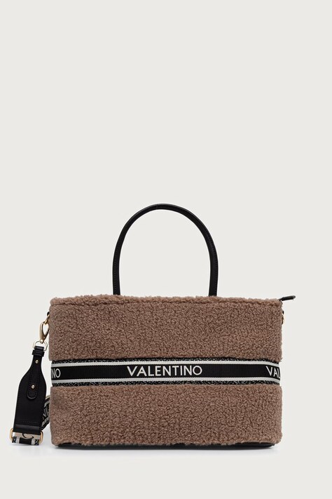 Valentino Bags Torebka tote damska JANE brązowa VBSAC001