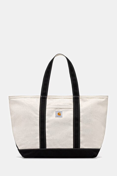 Carhartt WIP Canvas Beach Tote torebka shopper damska z bawełną beżowa I036926