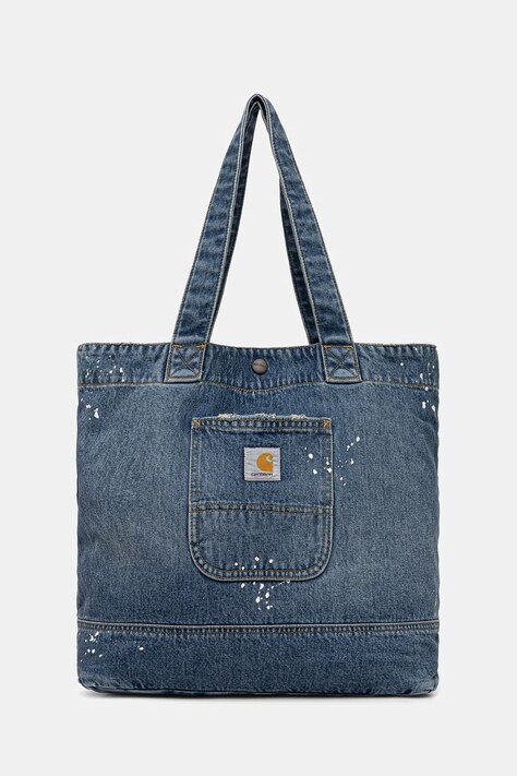 Carhartt WIP Denim Tote torebka tote damska bawełniana niebieska I037032