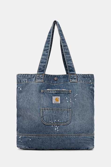 Carhartt WIP Denim Tote torebka tote damska bawełniana niebieska I037032
