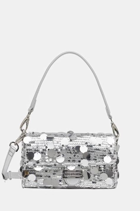 Valentino Bags torebka crossbody damska SLEET srebrna VBSA6R09