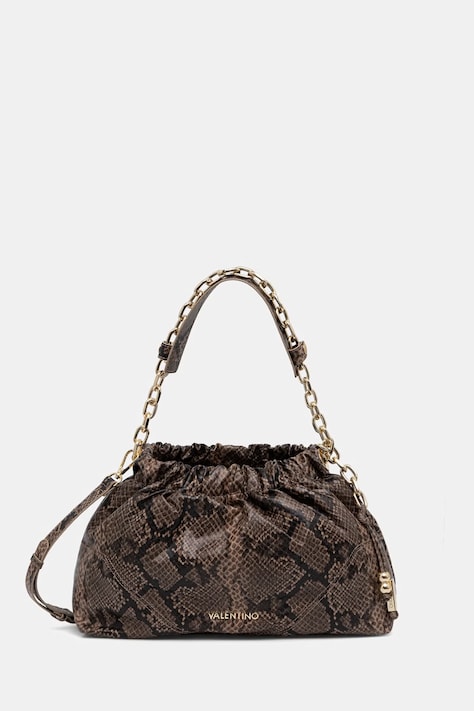 Valentino Bags torebka crossbody damska z imitacji skóry LUMIRA brązowa VBSA6F07PIT